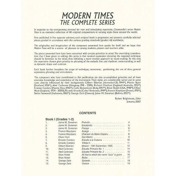 Edition Chanterelle Modern Times Guitar