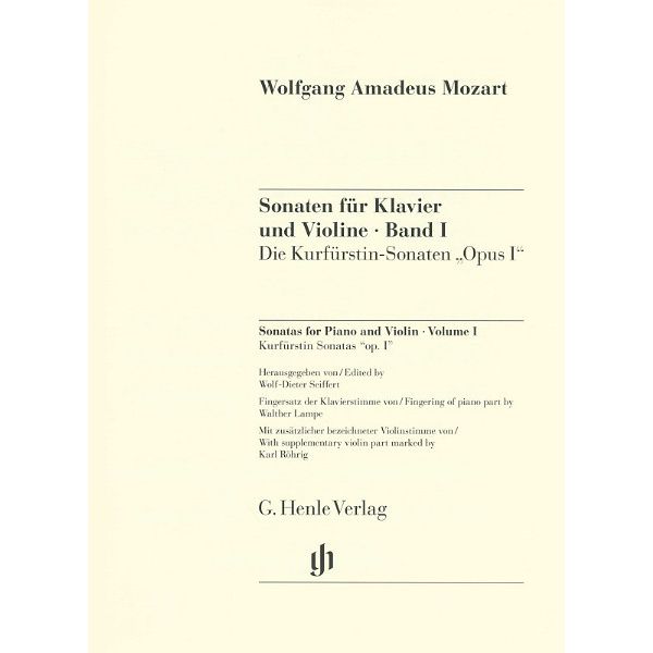 Henle Verlag Mozart Violinsonaten 1