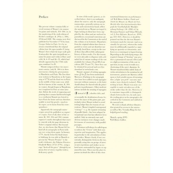 Henle Verlag Mozart Violinsonaten 1