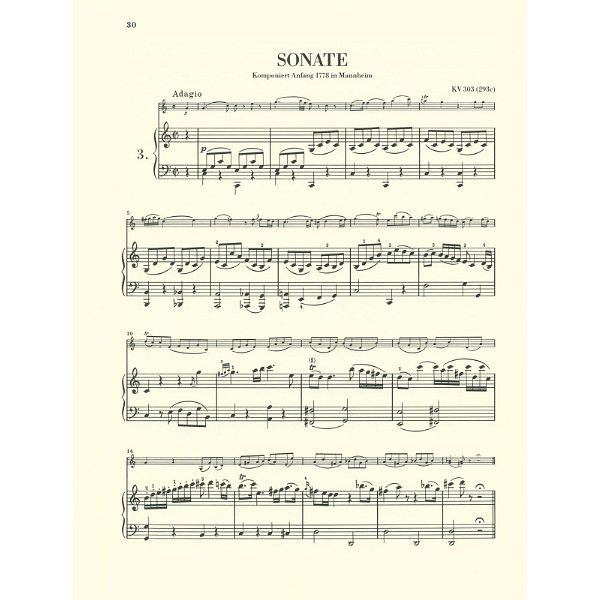 Henle Verlag Mozart Violinsonaten 1