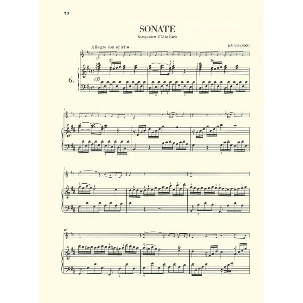 Henle Verlag Mozart Violinsonaten 1