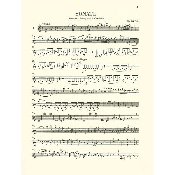 Henle Verlag Mozart Violinsonaten 1