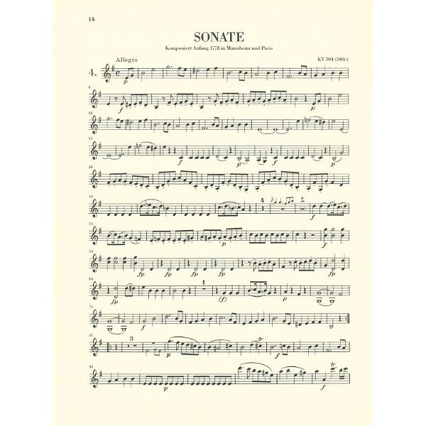 Henle Verlag Mozart Violinsonaten 1