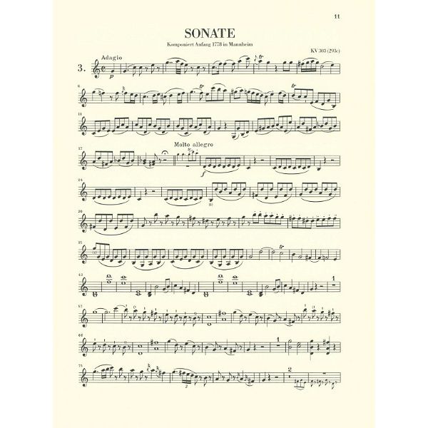 Henle Verlag Mozart Violinsonaten 1