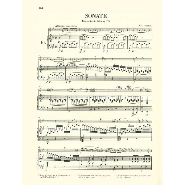 Henle Verlag Mozart Violinsonaten 2
