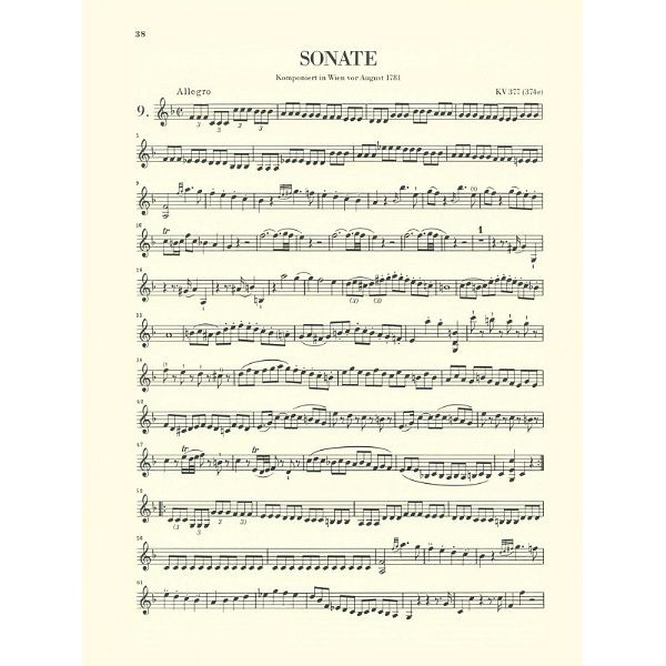 Henle Verlag Mozart Violinsonaten 2