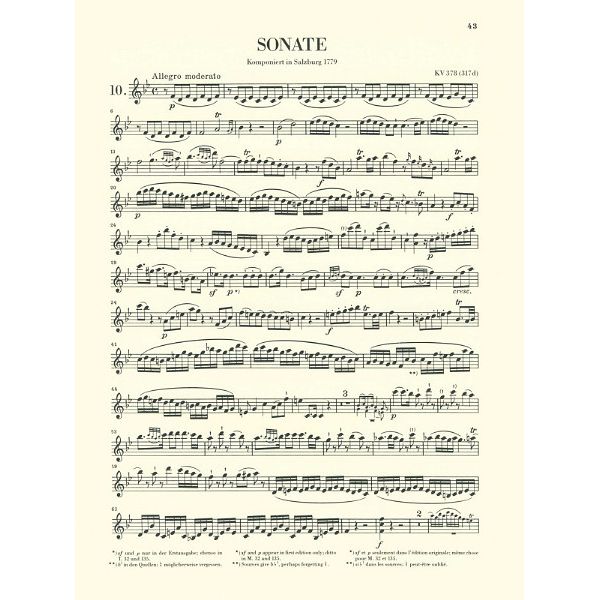 Henle Verlag Mozart Violinsonaten 2