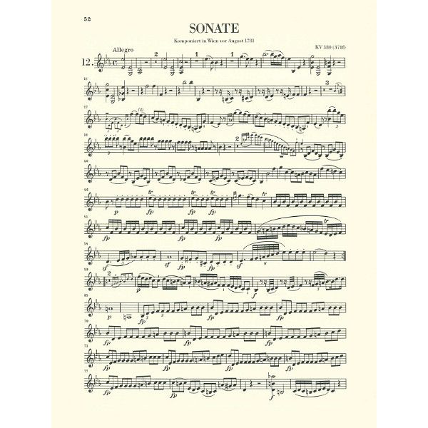 Henle Verlag Mozart Violinsonaten 2