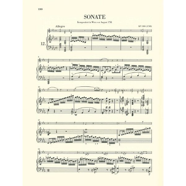 Henle Verlag Mozart Violinsonaten 2