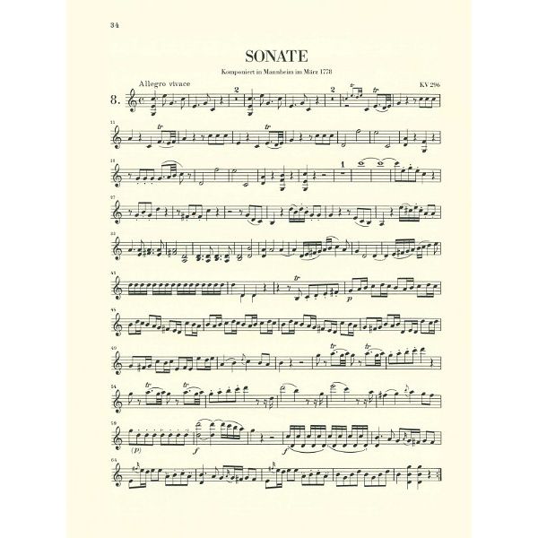 Henle Verlag Mozart Violinsonaten 2