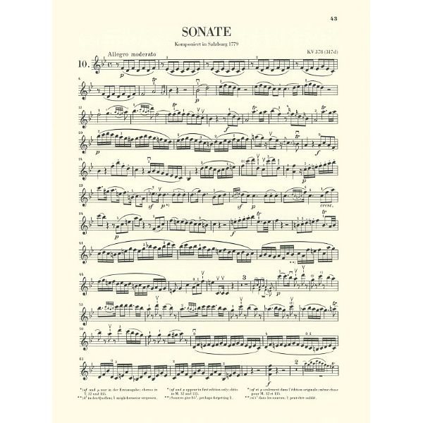 Henle Verlag Mozart Violinsonaten 2