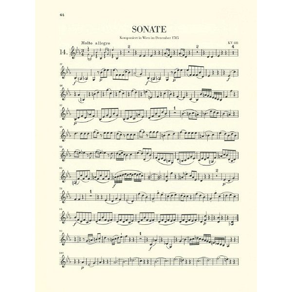 Henle Verlag Mozart Violinsonaten 3