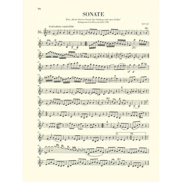 Henle Verlag Mozart Violinsonaten 3