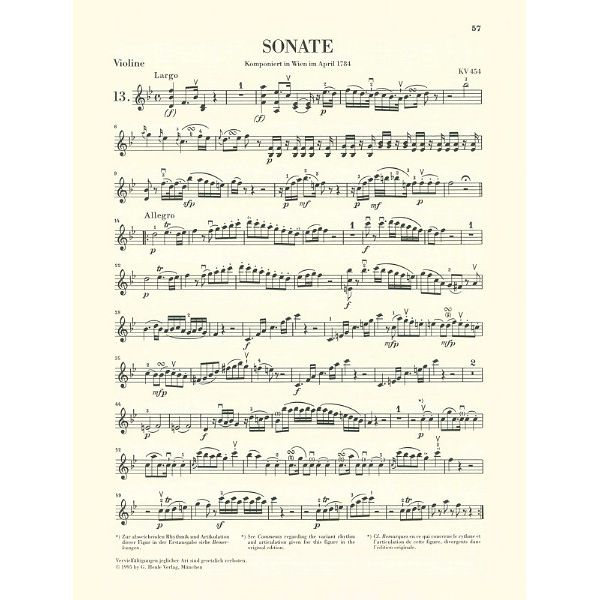 Henle Verlag Mozart Violinsonaten 3