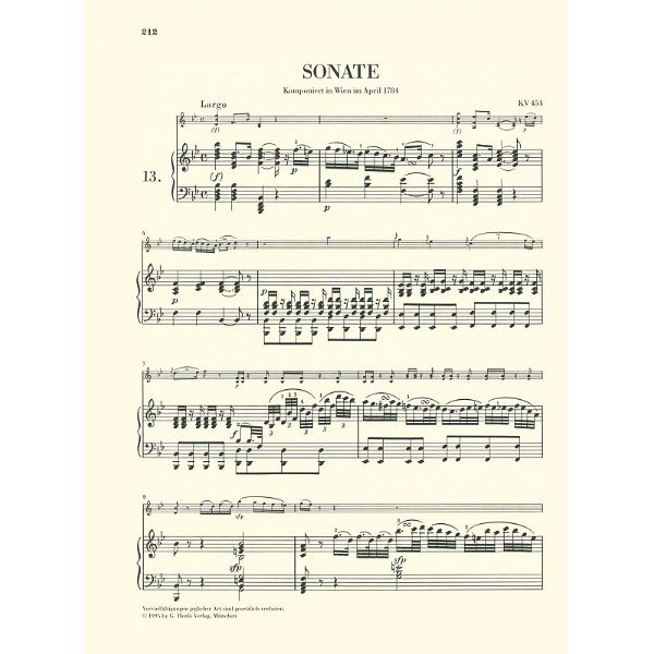 Henle Verlag Mozart Violinsonaten 3
