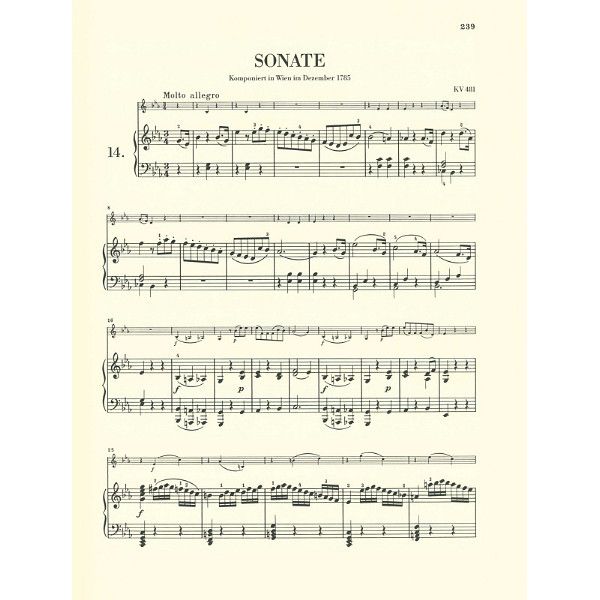 Henle Verlag Mozart Violinsonaten 3