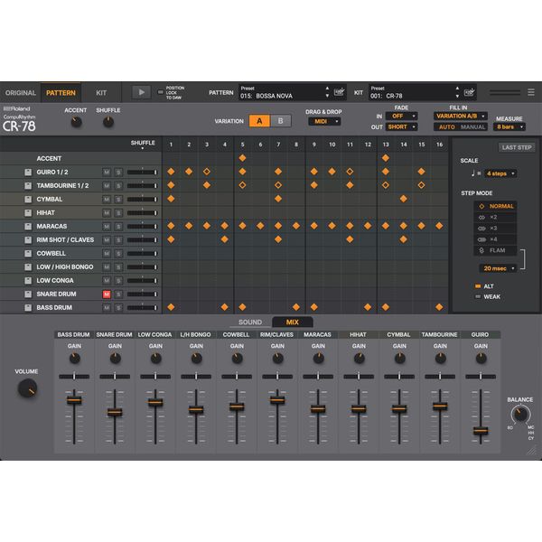 Roland Cloud CR-78 Rhythm Composer