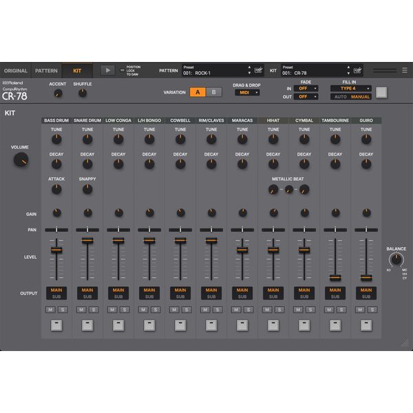 Roland Cloud CR-78 Rhythm Composer