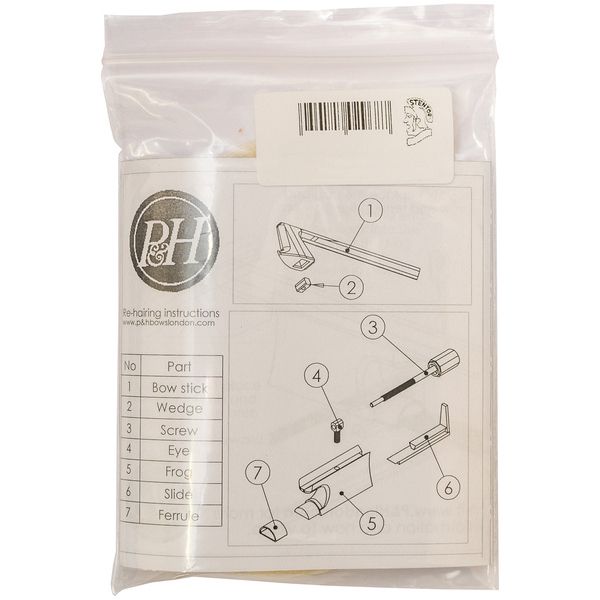 P&H Bow Hair for Carbon Viola Bow