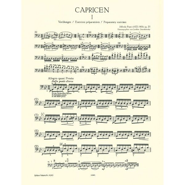 Edition Peters Piatti 12 Capricen op. 25