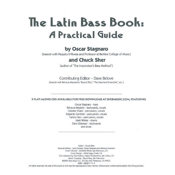 Sher Music Co. Latin Bass Book