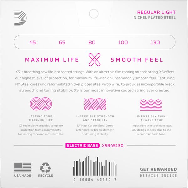 Daddario XSB45130 Regular Light