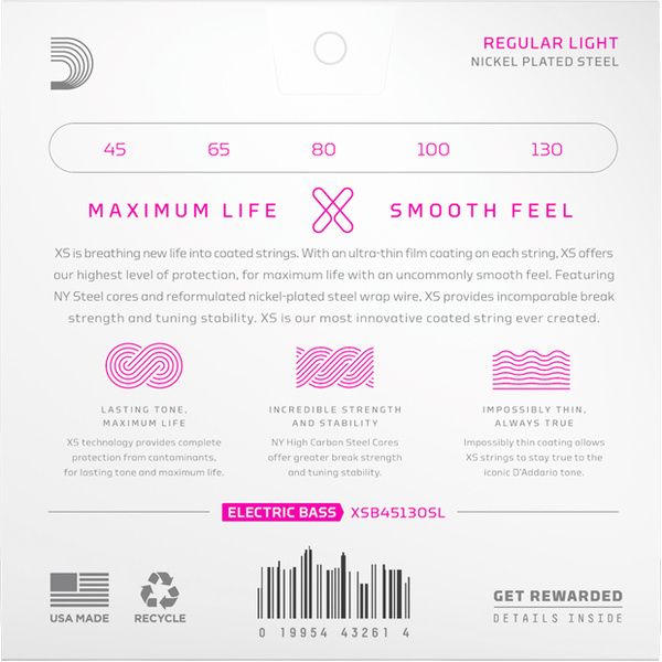 Daddario XSB45130SL Regular Light