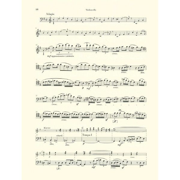 Henle Verlag Mendelssohn Cellosonate D-Dur