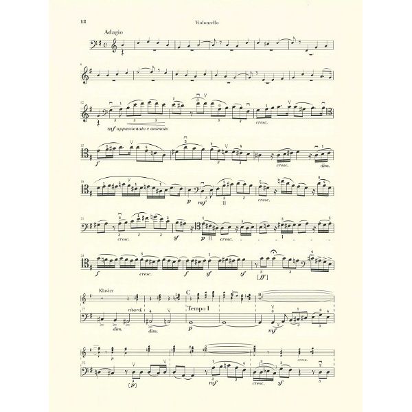 Henle Verlag Mendelssohn Cellosonate D-Dur