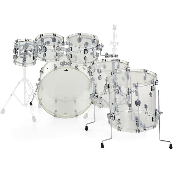 DW PDP Concept Clear Acrylic 6pc