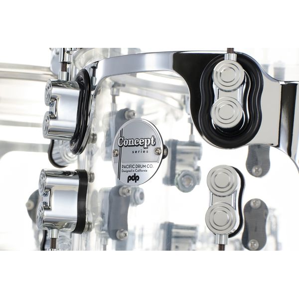 DW PDP Concept Clear Acrylic 6pc