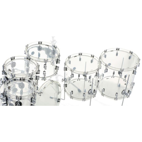 DW PDP Concept Clear Acrylic 6pc