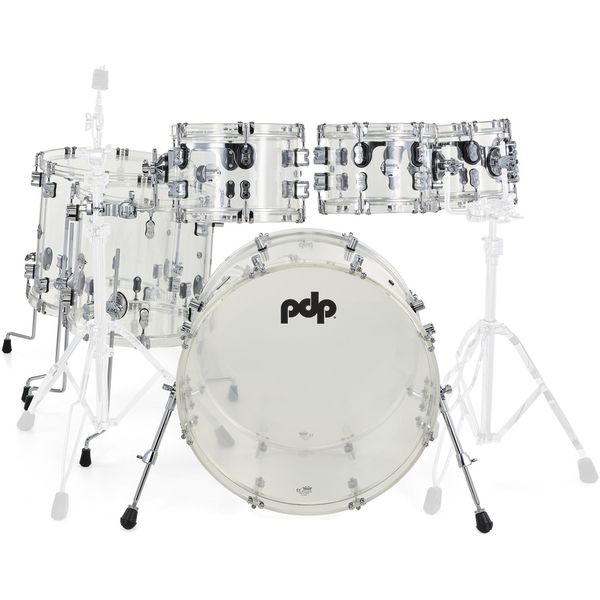 DW PDP Concept Clear Acrylic 6pc