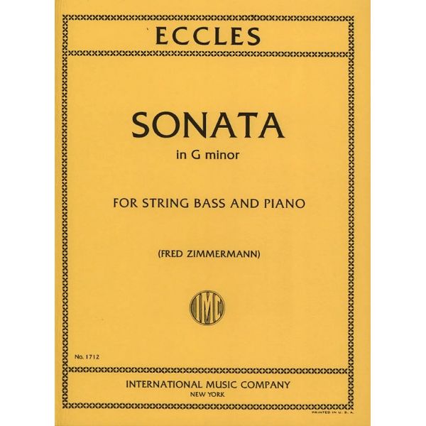 International Music Company Eccles Sonate in g-moll