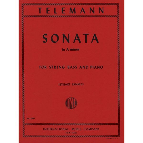 International Music Company Telemann Sonata in A minor