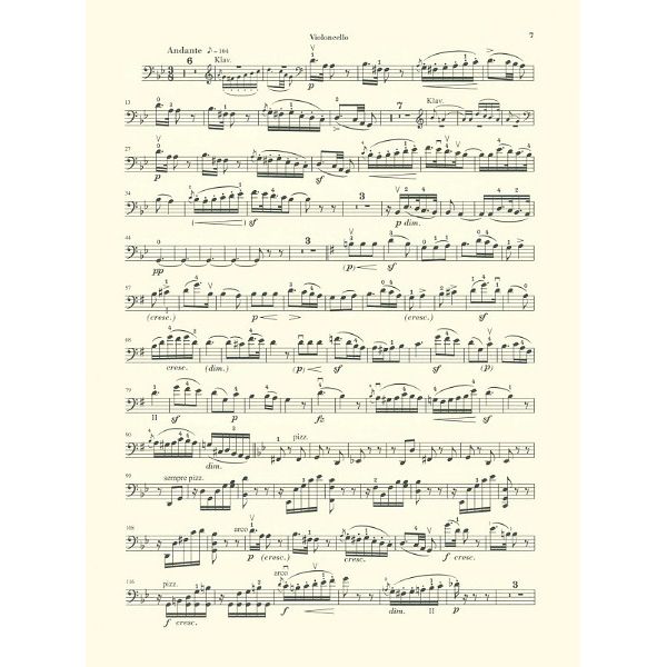 Henle Verlag Mendelssohn Cellosonate B-Dur