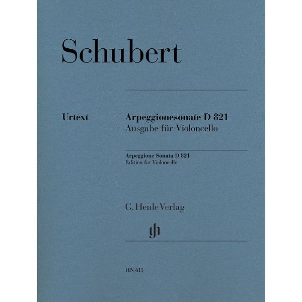 Henle Verlag Schubert Sonate a-Moll Cello