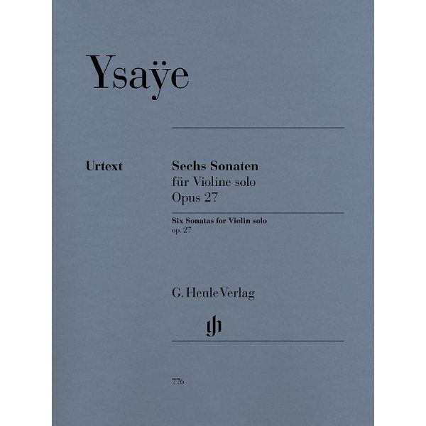 Henle Verlag Ysaye Sechs Sonaten op. 27