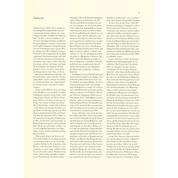 Henle Verlag Ysaye Sechs Sonaten op. 27