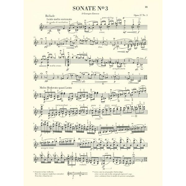 Henle Verlag Ysaye Sechs Sonaten op. 27