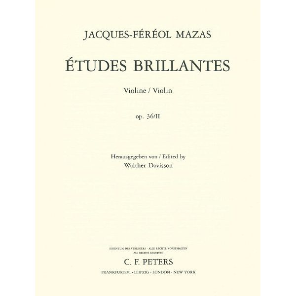 Edition Peters Mazas Etüden op.36 Heft 2