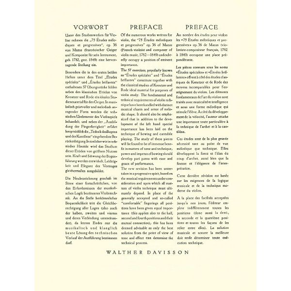 Edition Peters Mazas Etüden op.36 Heft 2