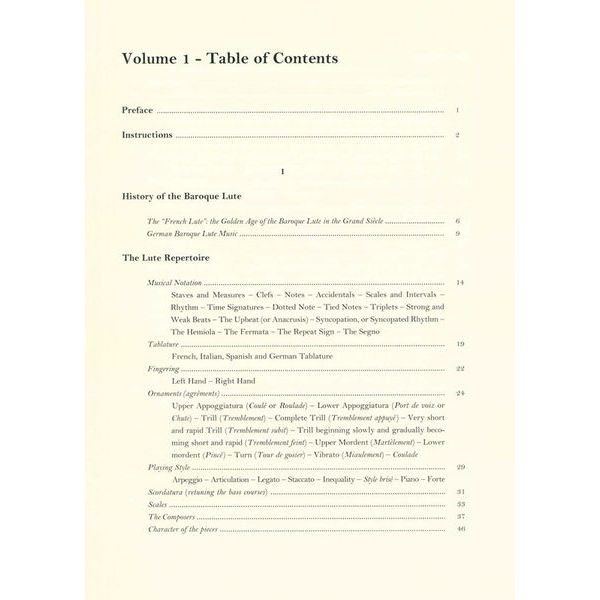 UT Orpheus Edizioni Method For The Baroque Lute