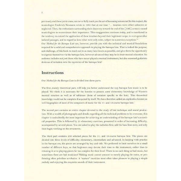 UT Orpheus Edizioni Method For The Baroque Lute