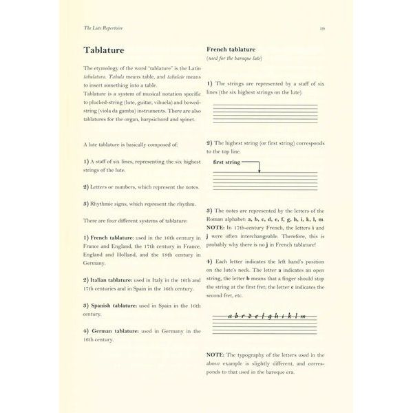 UT Orpheus Edizioni Method For The Baroque Lute