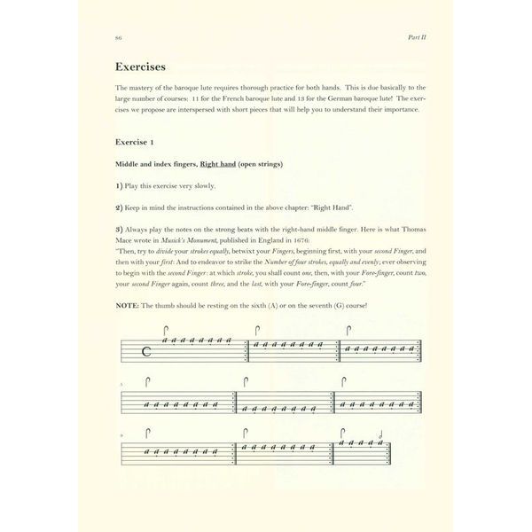 UT Orpheus Edizioni Method For The Baroque Lute