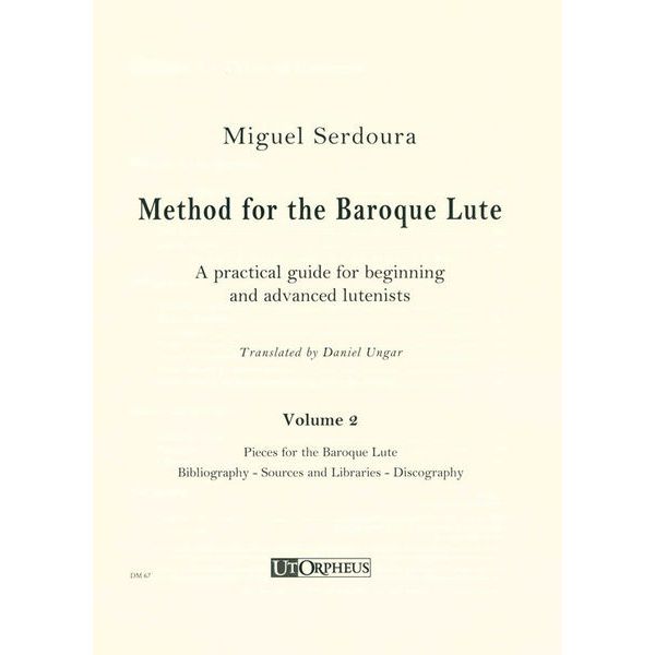 UT Orpheus Edizioni Method For The Baroque Lute