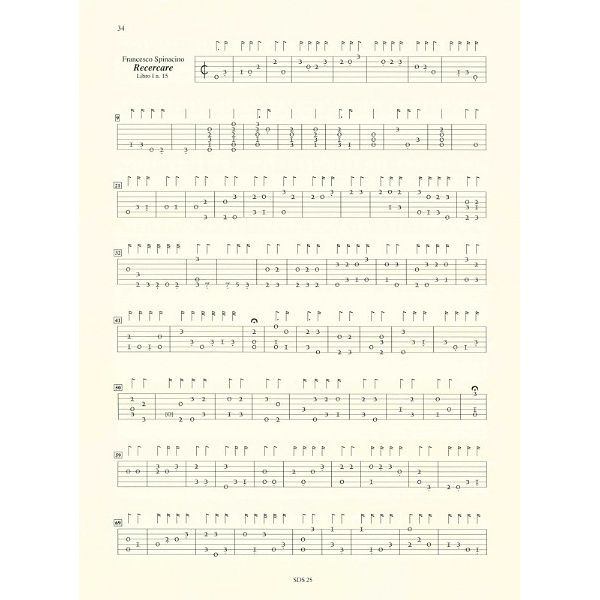 UT Orpheus Edizioni Anthology Petruccis Tablatures