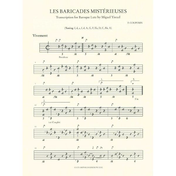 UT Orpheus Edizioni Couperin Baricades Mistérieuse