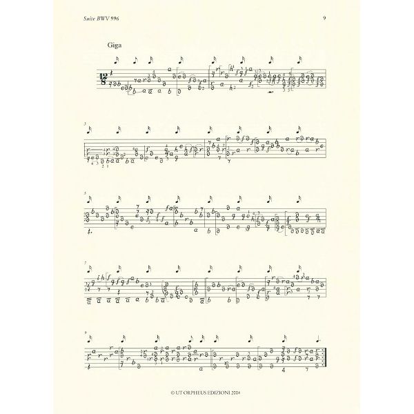 UT Orpheus Edizioni Bach Complete Works for Lute 2